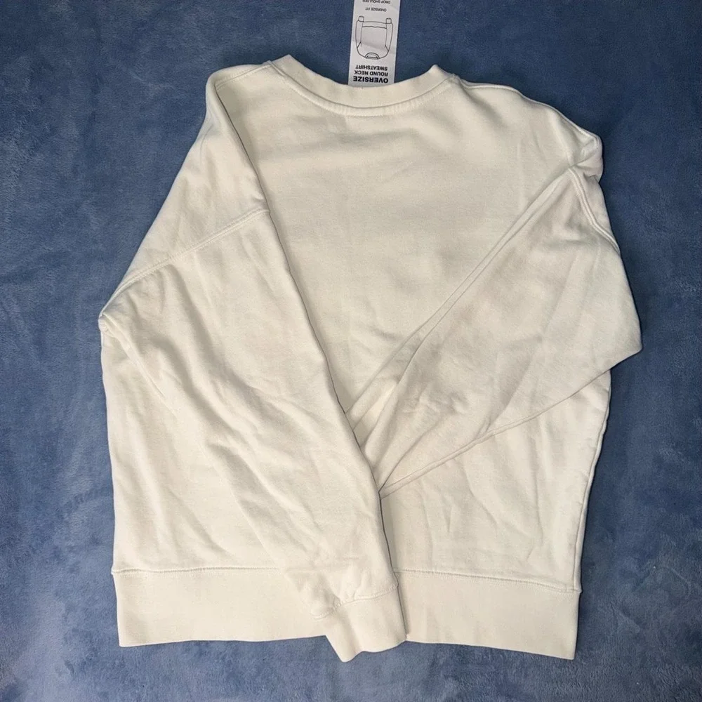 Zara Cream Cotton Sweatshirt
